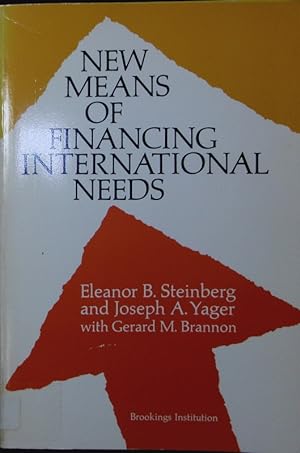 Bild des Verkufers fr New Means of Financing International Needs. zum Verkauf von Antiquariat Bookfarm