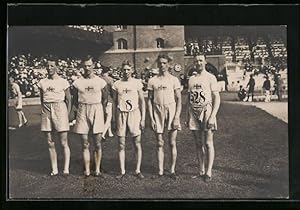 Ansichtskarte Stockholm, Olympia 1912, The Swedish team in the team race