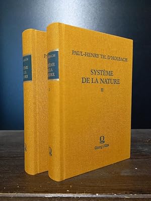 Bild des Verkufers fr Systme de la Nature ou des lois du monde physique et du monde moral. [Par Paul Henri Thiry d'Holbach, edit avec une introduction par Yvon Belaval]. Nouvelle edition, avec des notes et des corrections, par Diderot. Volume 1 et 2. zum Verkauf von Antiquariat Kretzer