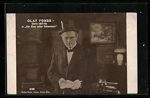 Bild des Verkufers fr Ansichtskarte Schauspieler Olaf Fnss, in der Serie Die Ehre seiner Schwestern, 1917-18 zum Verkauf von Bartko-Reher