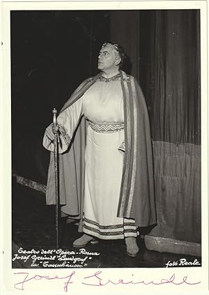 Teatro dell` Opera - Roma. Josef Greindl in "Tannhäuser".