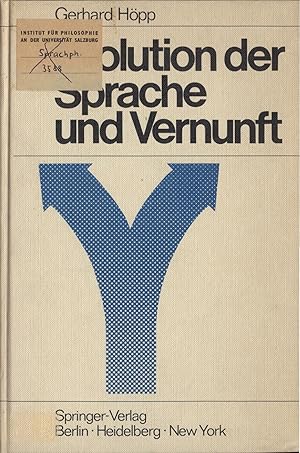 Bild des Verkufers fr Evolution der Sprache und Vernunft Mit einem Geleitwort von Professor Dr. K. Lorenz zum Verkauf von avelibro OHG