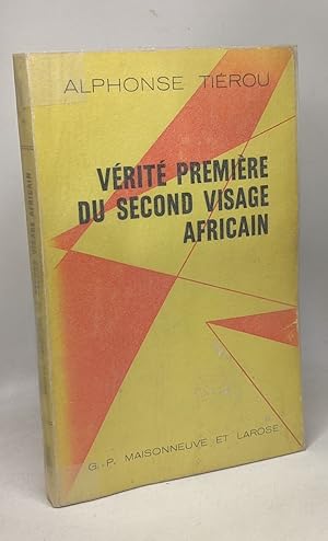 Bild des Verkufers fr Vrit premire du second visage africain zum Verkauf von crealivres