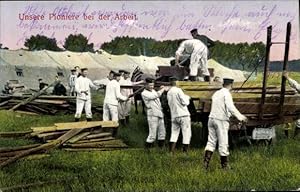 Bild des Verkufers fr Ansichtskarte / Postkarte Deutsche Pioniere bei der Arbeit, I. WK zum Verkauf von akpool GmbH