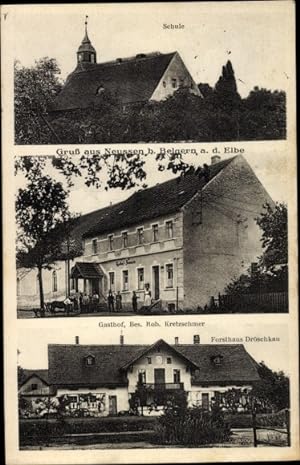 Ansichtskarte / Postkarte Neußen Neussen Belgern Schildau in Sachsen, Forsthaus Dröschkau, Gastho...