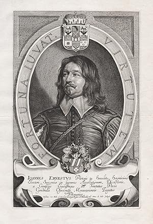 Bild des Verkufers fr Ioannes Ernestus Pistoris in Seuselitz." - Johann Ernst van Pistoris (1605-1680) Freiherr von Seulitz Pistorius Seuselitz Hohenkammer Portrait zum Verkauf von Antiquariat Steffen Vlkel GmbH