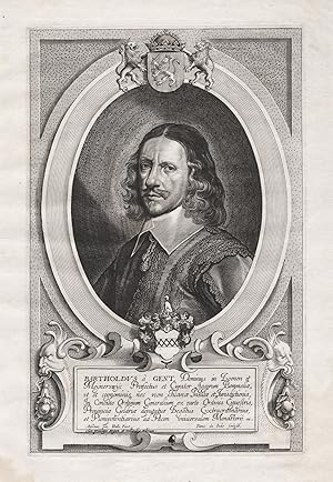 Bild des Verkufers fr Bartholdus a Gent, Dominus in Loenen et Meynerswyc, Praefectus et Curator Aggerum." - Barthold van Gent (1575-1650) Gelderland Nederland Portrait zum Verkauf von Antiquariat Steffen Vlkel GmbH