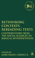 Bild des Verkufers fr Rethinking Contexts, Rereading Texts zum Verkauf von moluna