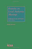 Immagine del venditore per Knowles on Local Authority Meetings venduto da moluna