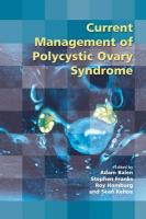 Seller image for Current Management of Polycystic Ovary Syndrome for sale by moluna