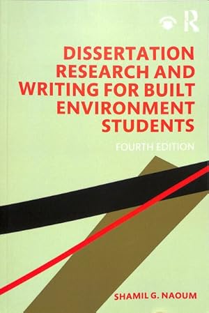 Imagen del vendedor de Dissertation Research and Writing for Built Environment Students a la venta por GreatBookPrices