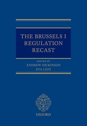 Imagen del vendedor de The Brussels I Regulation Recast a la venta por moluna