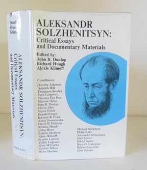 Imagen del vendedor de Aleksandr Solzhenitsyn : Critical Essays and Documentary Materials a la venta por BRIMSTONES