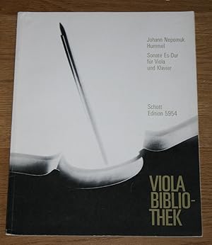 Immagine del venditore per Sonate Es-Dur: opus 5 Nr. 3 - Viola Bibliothek, Schott Edition 5954. venduto da Antiquariat Gallenberger