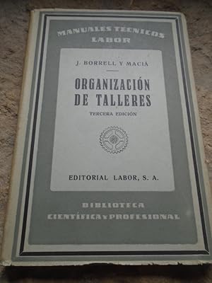 Image du vendeur pour Organizacin de Talleres mis en vente par Carmichael Alonso Libros