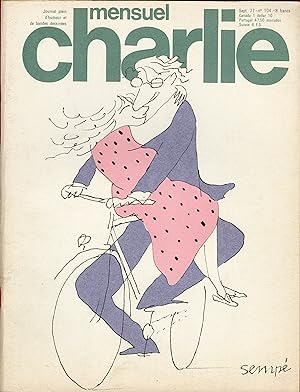"CHARLIE MENSUEL N°104 / septembre 1977" Sempé