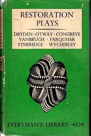 Seller image for Restoration Playsfrom Dryden to Farquhar (Everyman's Library #604) for sale by Dorley House Books, Inc.