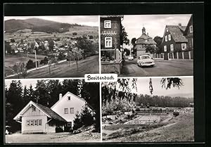 Bild des Verkufers fr Ansichtskarte Breitenbach, Blockhaus, Hauptstrasse und Schwimmbad zum Verkauf von Bartko-Reher