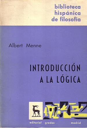 Seller image for Introduccin a la lgica. Traduccin L. E. Palacios. for sale by Librera y Editorial Renacimiento, S.A.