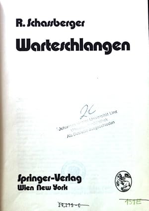 Bild des Verkufers fr Warteschlangen. zum Verkauf von books4less (Versandantiquariat Petra Gros GmbH & Co. KG)