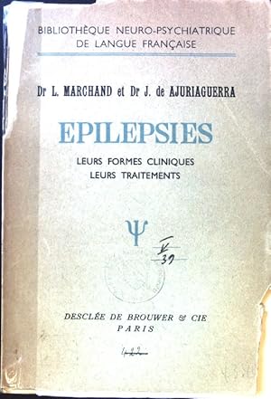 Bild des Verkufers fr Epilepsies leurs formes cliniques leurs traitements; Bibliotheque Neuro-Psychiatrique de Langue Francais; zum Verkauf von books4less (Versandantiquariat Petra Gros GmbH & Co. KG)