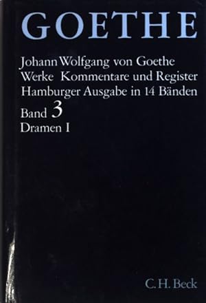 Bild des Verkufers fr Goethes Werke: BAND 3: Dramen I. Hamburger Ausgabe in 14 Bnden; zum Verkauf von books4less (Versandantiquariat Petra Gros GmbH & Co. KG)