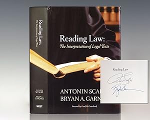Immagine del venditore per Reading Law: The Interpretation of Legal Texts. venduto da Raptis Rare Books