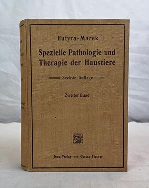 Seller image for Spezielle Pathologie und Therapie der Haustiere. Zweiter Band: Krankheiten der Atmungsorgane und der Blutkreislauforgane. Mit 172 Abbildungen im Text und 3 Tafeln. for sale by Antiquariat Bler