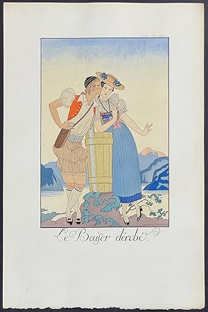 Fashion Pochoir: Le Baiser derobe