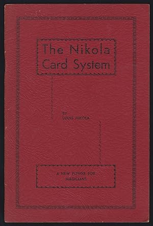 Image du vendeur pour The Nikola Card System: A New Power for Magicians mis en vente par JNBookseller