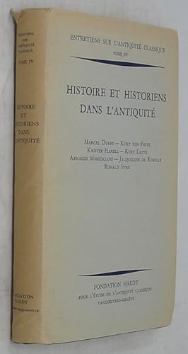 Seller image for Histoire et Historiens dans l'Antiquite: Sept Expos�s Suivis De Discussions for sale by Powell's Bookstores Chicago, ABAA