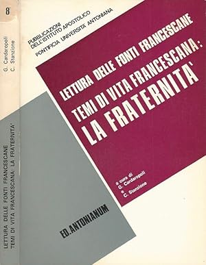 Immagine del venditore per Lettura delle fonti francescane - Temi di vita francescana: la fraternit venduto da Biblioteca di Babele