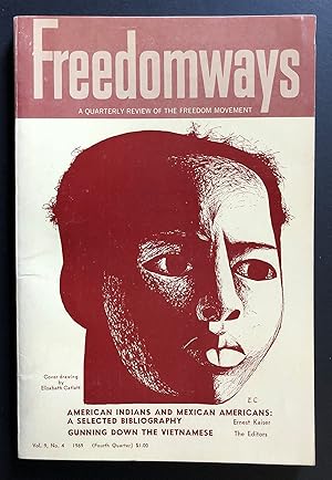 Bild des Verkufers fr Freedomways : A Quarterly Review of the Negro Freedom Movement, Volume 9, Number 4 (Fall 1969) - American Indians and Mexican Americans zum Verkauf von Philip Smith, Bookseller