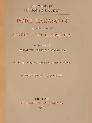 Port-Tarascon to which is added: Studies and Landscapes
