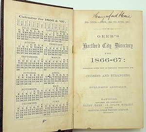 Geer's Hartford City Directory for 1866-67: Containing every kind of desirable information for Ci...