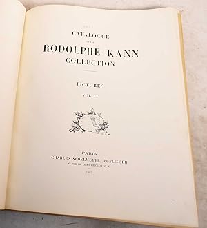 Catalogue de la Collection Rodolphe Kann. Pictures, Volume II