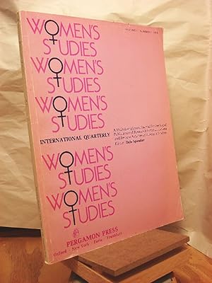 Bild des Verkufers fr Women's Studies International Quarterly, Vol. I No. 1 zum Verkauf von Henniker Book Farm and Gifts