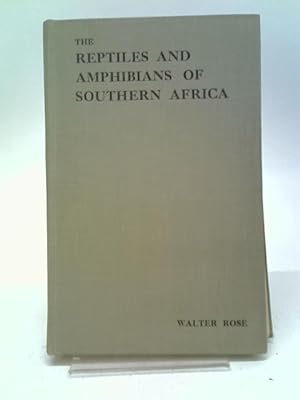 Bild des Verkufers fr The Reptiles and Amphibians of Southern Africa zum Verkauf von World of Rare Books