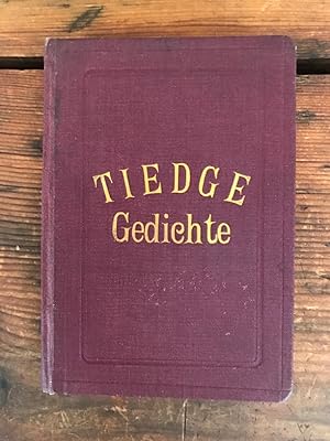Bild des Verkufers fr Christoph August Tiedge's Werke: Elegien und vermischte Gedichte, erstes und drittes Bndchen zum Verkauf von Antiquariat Liber Antiqua