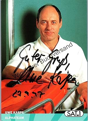 Bild des Verkufers fr Original Autogramm Uwe Karpa Alphateam /// Autograph signiert signed signee zum Verkauf von Antiquariat im Kaiserviertel | Wimbauer Buchversand