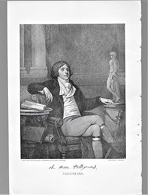 Imagen del vendedor de Charles Maurice de Talleyrand, Portrait Illustration a la venta por Legacy Books II