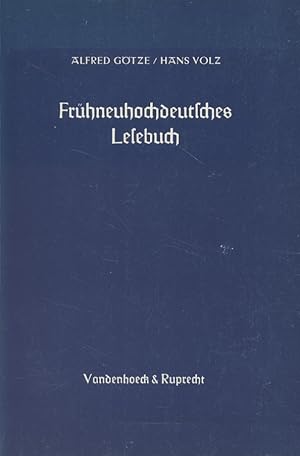 Imagen del vendedor de Frhneuhochdeutsches Lesebuch. a la venta por Fundus-Online GbR Borkert Schwarz Zerfa