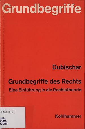 Image du vendeur pour Grundbegriffe des Rechts Eine Einfhrung in die Rechtstheorie mis en vente par avelibro OHG