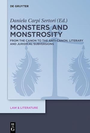 Bild des Verkufers fr Monsters and Monstrosity : From the Canon to the Anti-Canon: Literary and Juridical Subversions zum Verkauf von AHA-BUCH GmbH
