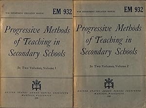 Imagen del vendedor de Progressive Methods of Teaching in Secondary Schools in two Volumes a la venta por avelibro OHG