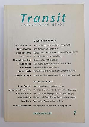 Bild des Verkufers fr Transit - Europische Revue. Bd. 7: Macht Raum Europa / Magisches Prag? Mit Abb. zum Verkauf von Der Buchfreund