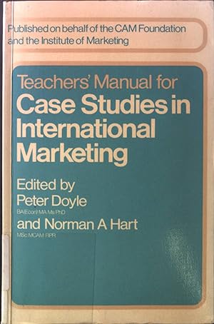 Seller image for Teachers' Manual for Case Studies in International Marketing for sale by books4less (Versandantiquariat Petra Gros GmbH & Co. KG)