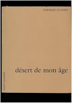 Désert de mon âge