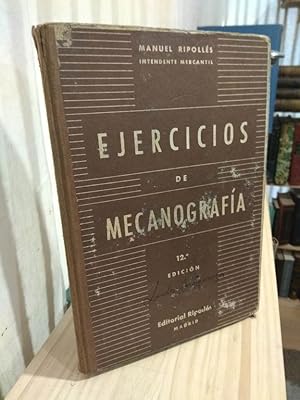 Seller image for Ejercicios de mecanografa for sale by Libros Antuano