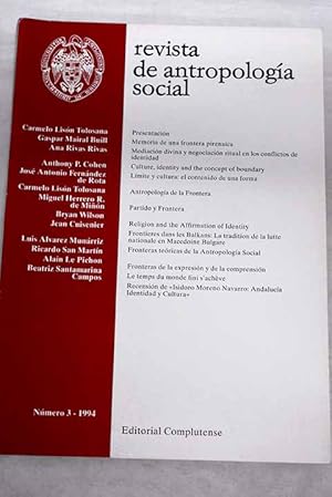 Revista de antropología social, 3